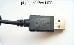 konektor USB používaný pro připojení z ADSL modemu